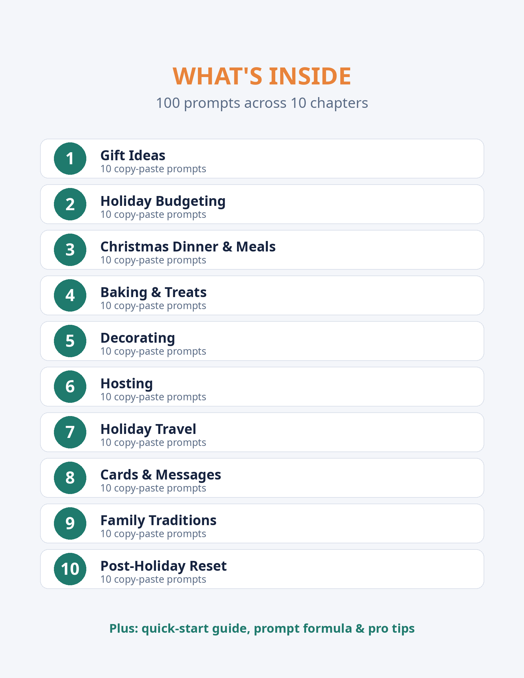 Christmas & Holiday Planning AI Prompt Pack preview 2